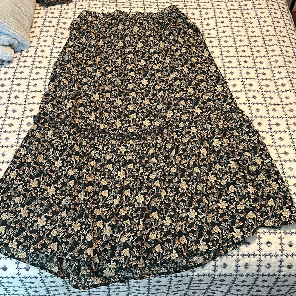 Tiered Midi Skirt